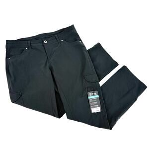 Kuhl Pants Womens 14R x 32 Freeflex Roll-Up Gray Stretch Cargo Hiking Outdoors